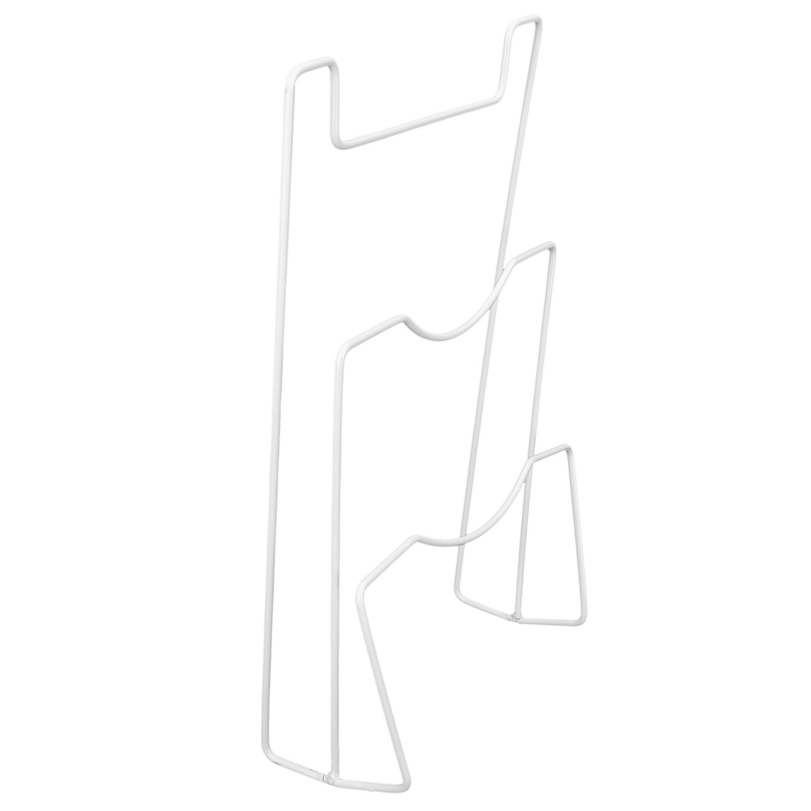Wrought Iron Cabinet Door Mount Pot Lid Organizer Cutting Board Holder Kitchen view 4