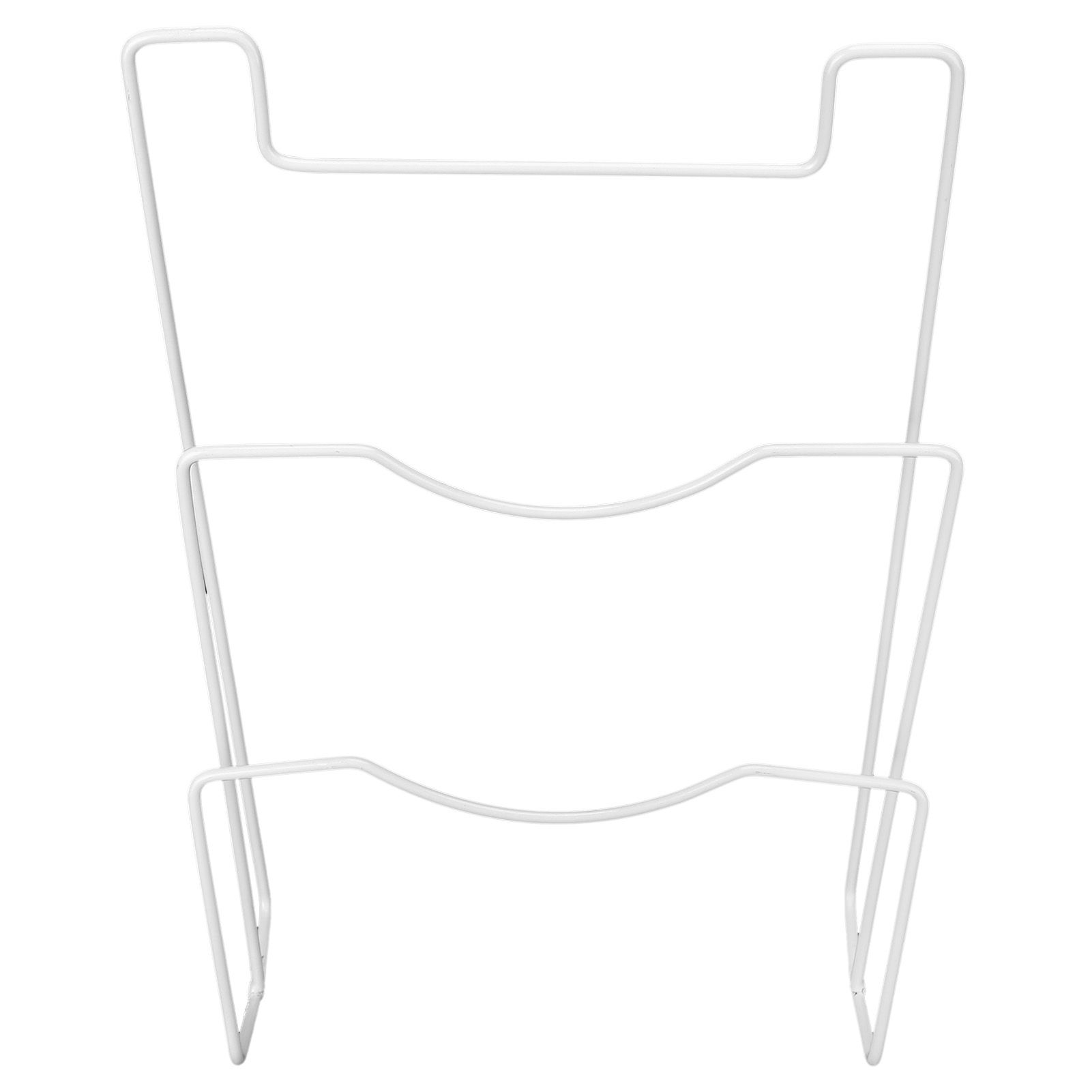 Wrought Iron Cabinet Door Mount Pot Lid Organizer Cutting Board Holder Kitchen view 5