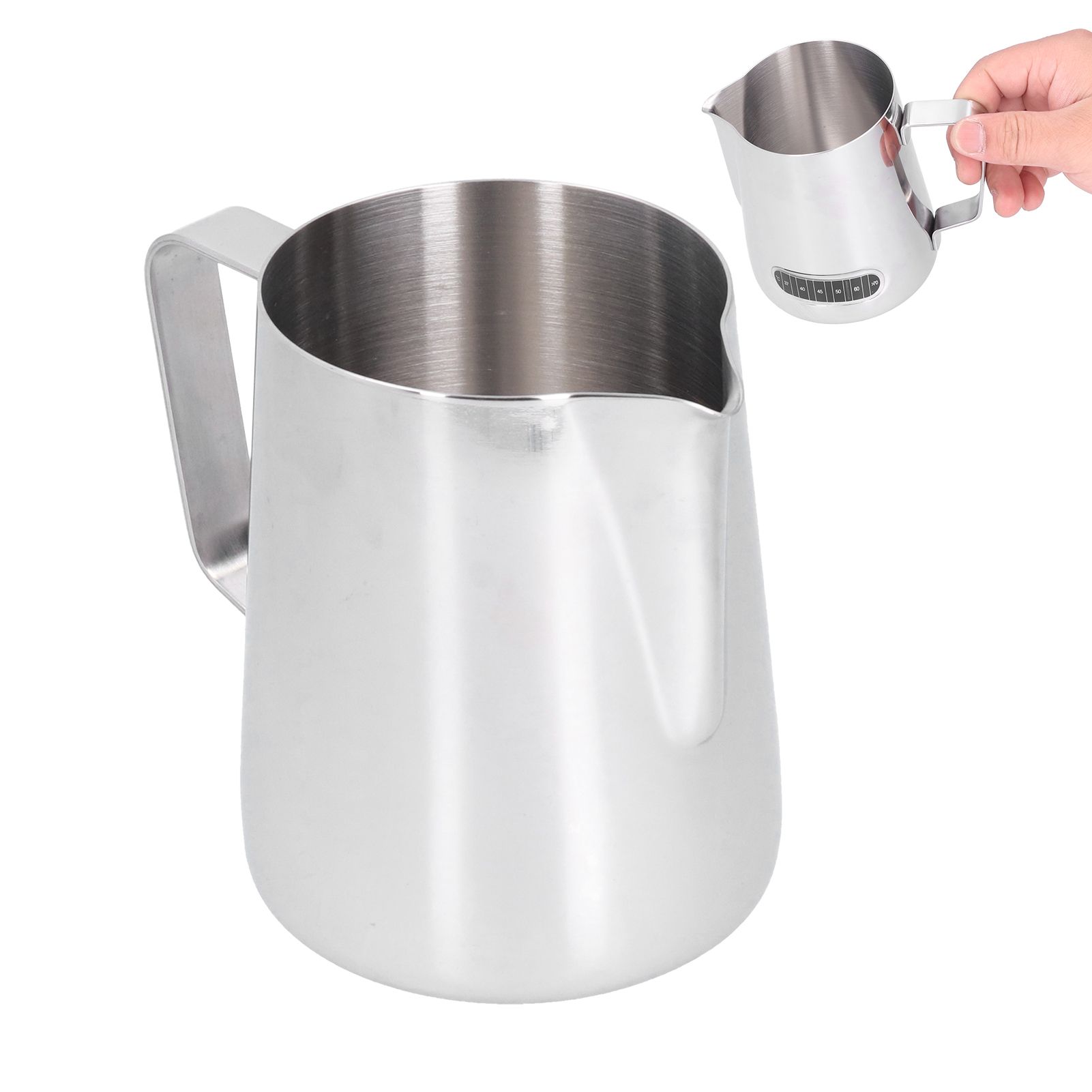 600ml Stainless Steel Frothing Cup Milk Coffee Frothing Pitcher with view 8