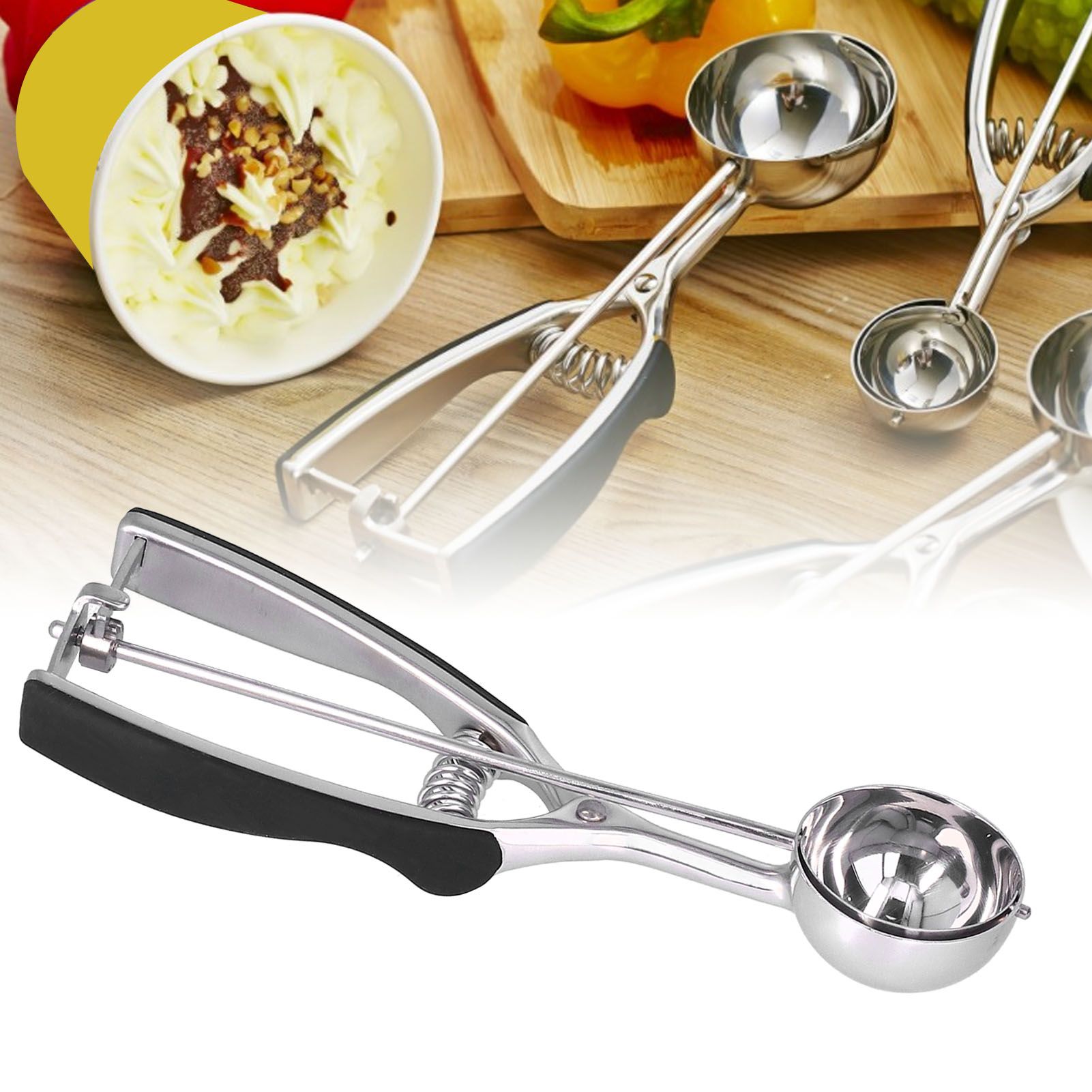 Cookie Scoop Stainless Steel Multifunctional Manual Portable Ice Cream Scooper view 11