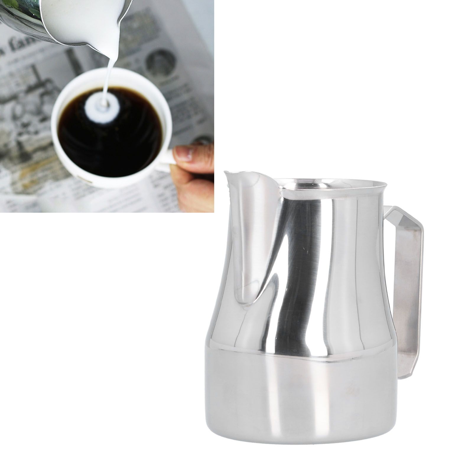 450ml Stainless Steel Frothing Pitcher Coffee Latte Art Pitcher Milk Steaming view 11