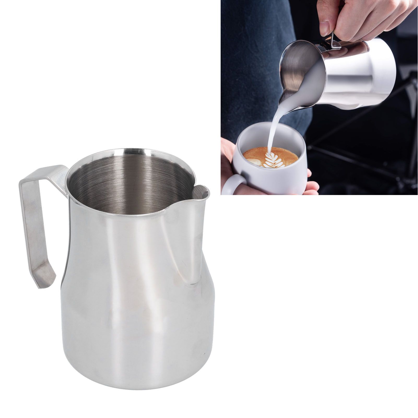 450ml Stainless Steel Frothing Pitcher Coffee Latte Art Pitcher Milk Steaming view 12