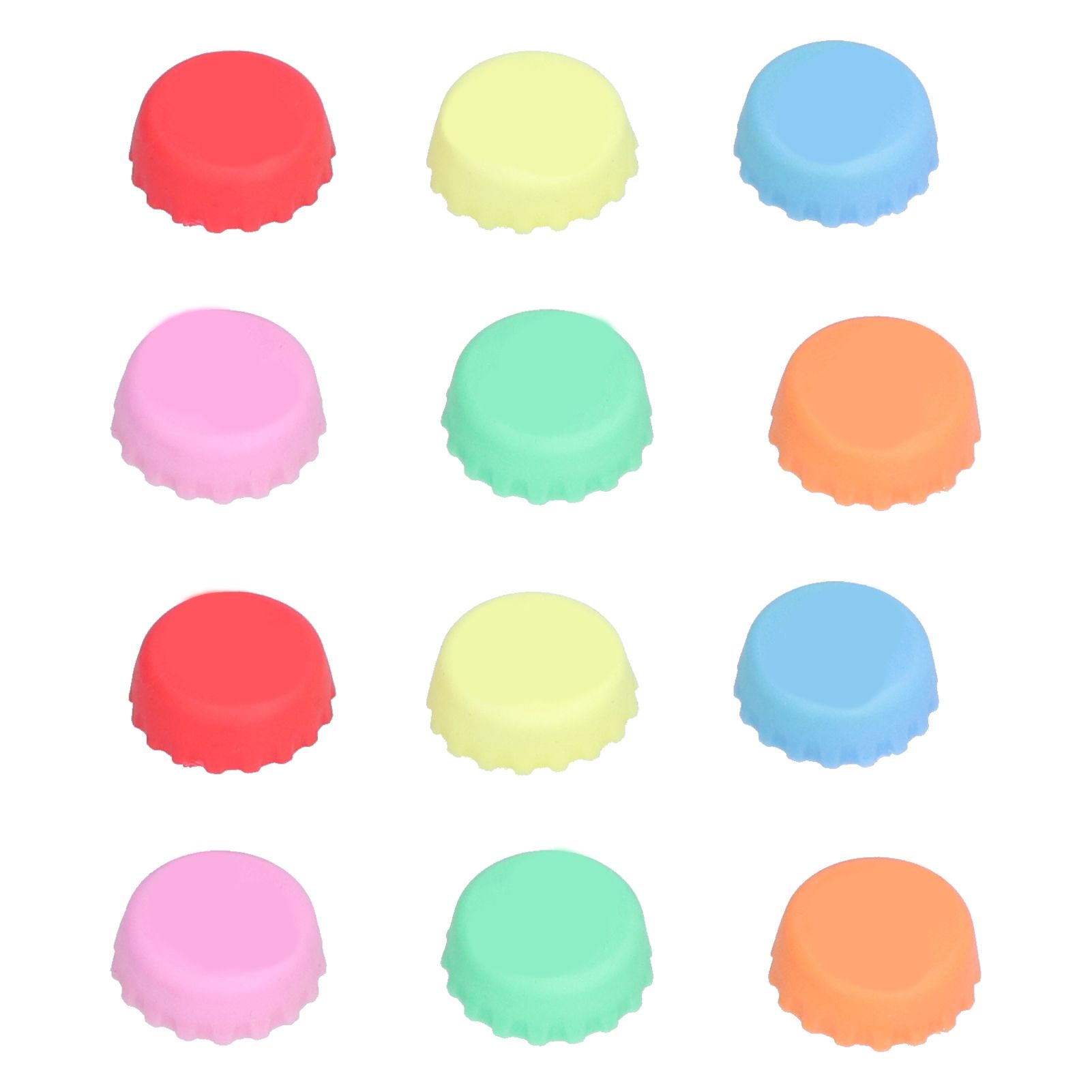 Silicone Beer Bottle Caps Reusable Round Glass Bottle Stopper Kitchen Gadgets