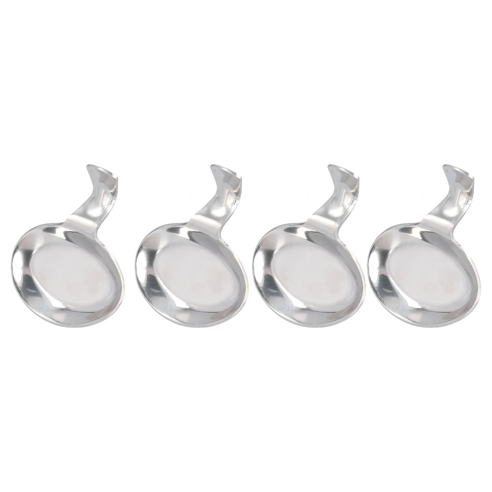 4Pcs Spoon Holder Stainless Steel 2 Purpose Compact Durable Chopsticks Rest