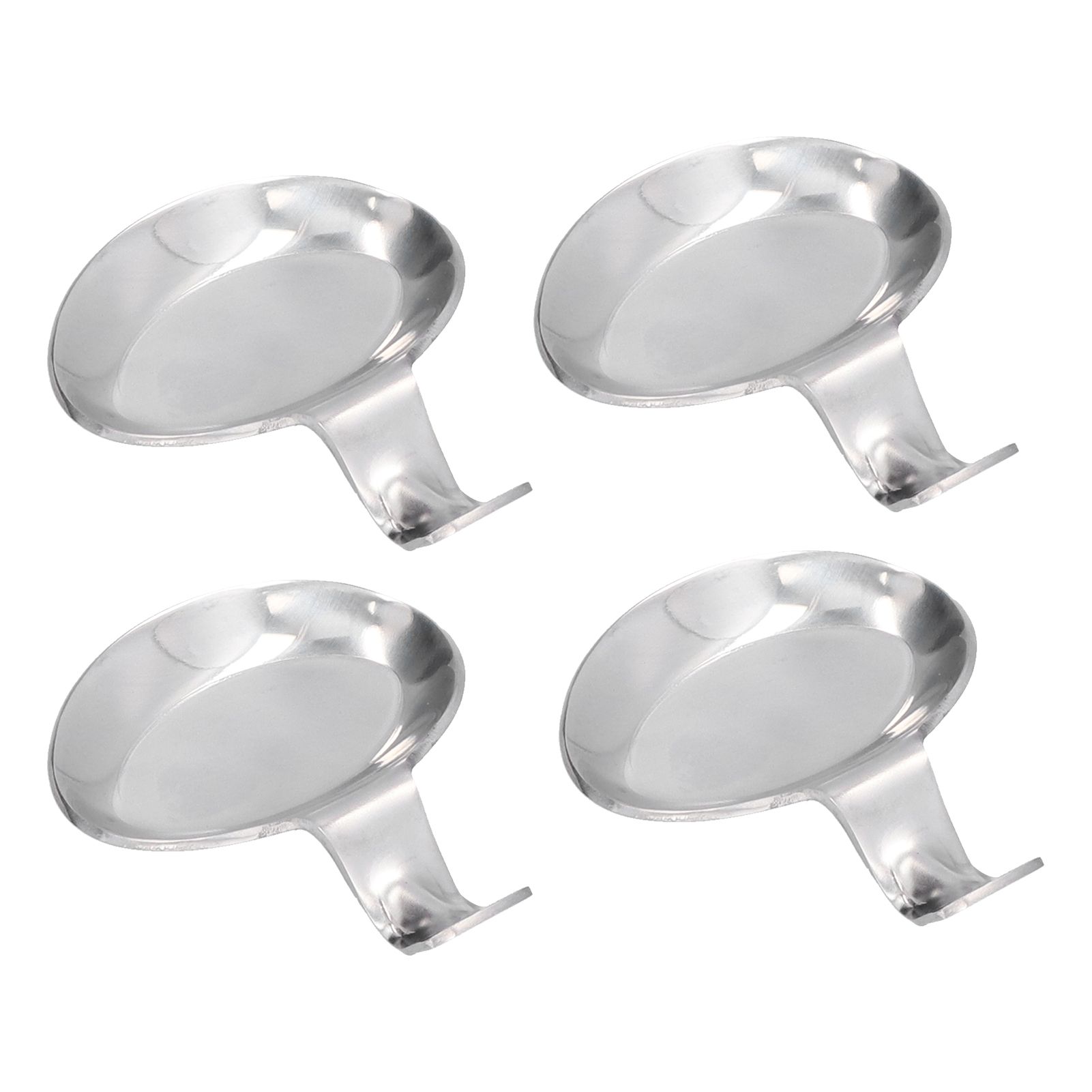4Pcs Spoon Holder Stainless Steel 2 Purpose Compact Durable Chopsticks Rest view 4