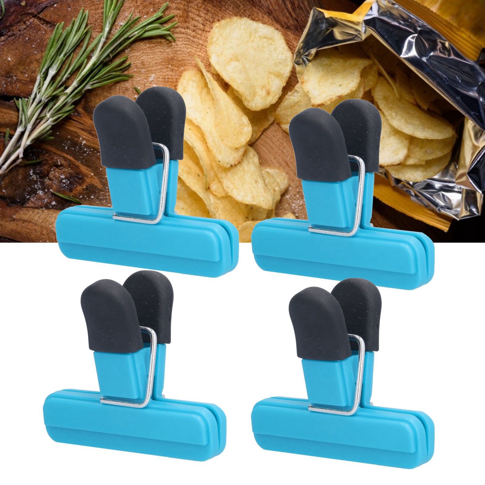 10Pcs Food Clip ABS Chip Bag Clip Good Sealing and Multifunction Non Slip Clip view 11