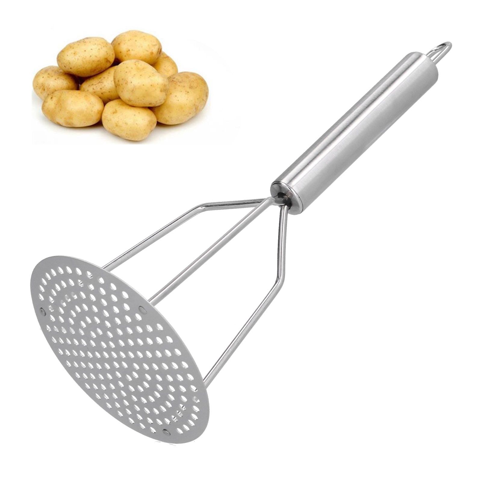 Potato Masher Stainless Steel Potato Masher Fruit and Meat Masher with view 12