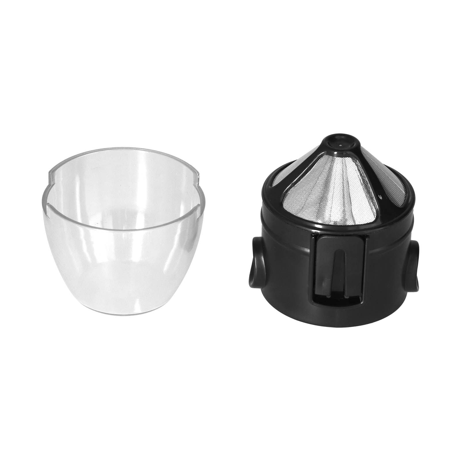 304 Stainless Steel Coffee Filter with Transparent Plastic PP Cup Portable view 3