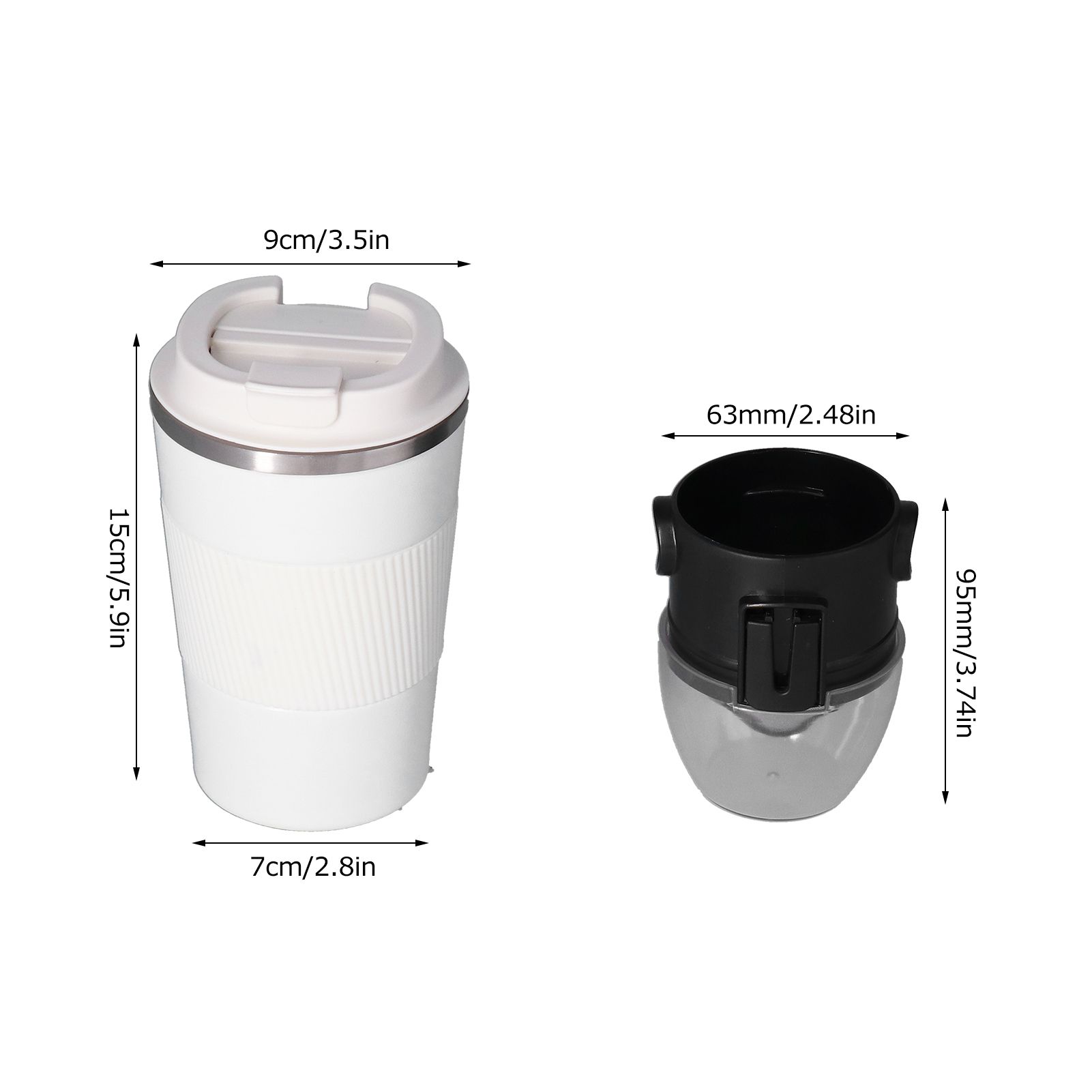 380ML Thermal Travel Mug Insulated Cup Portable Stainless Steel Vacuum Coffee view 13