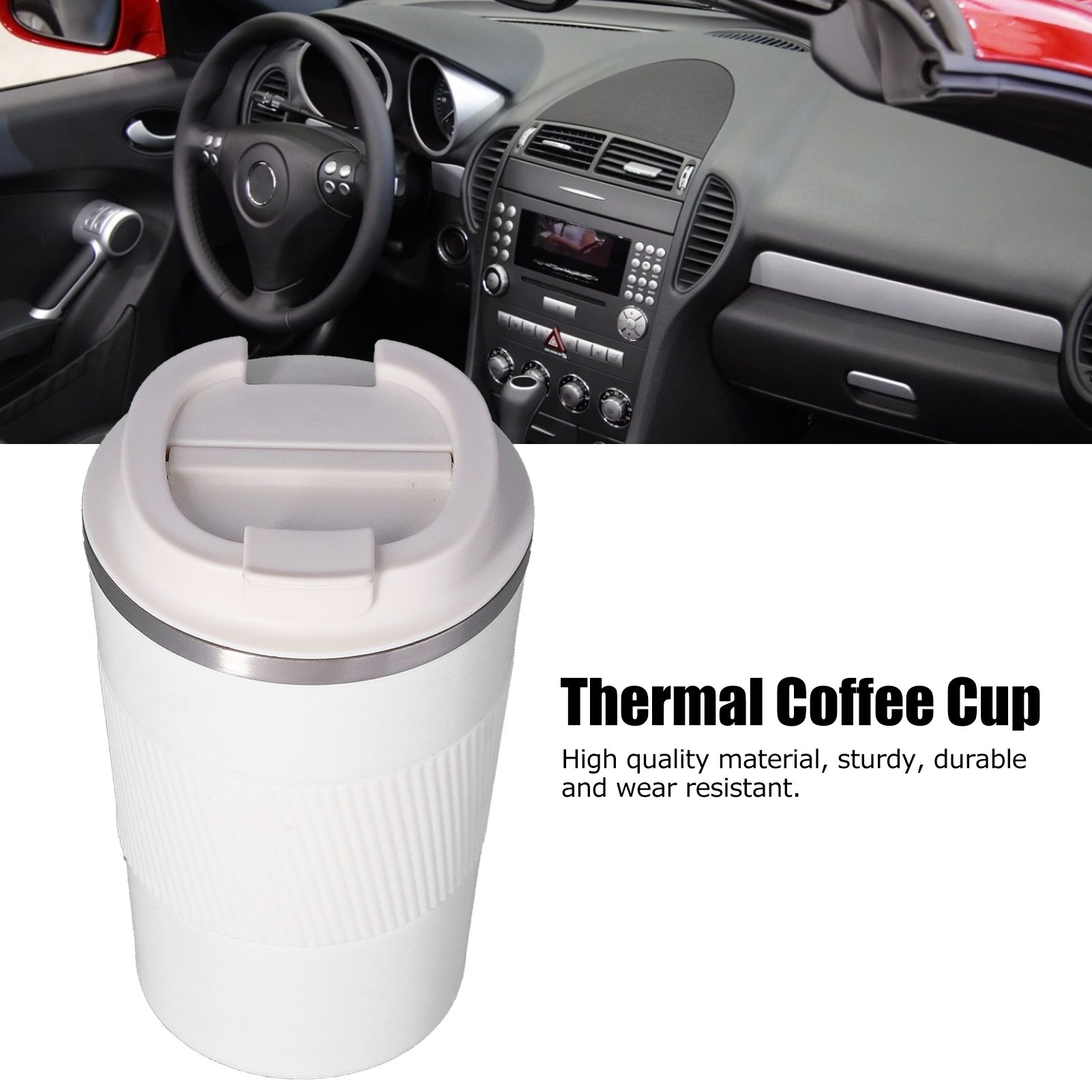 380ML Thermal Travel Mug Insulated Cup Portable Stainless Steel Vacuum Coffee view 14