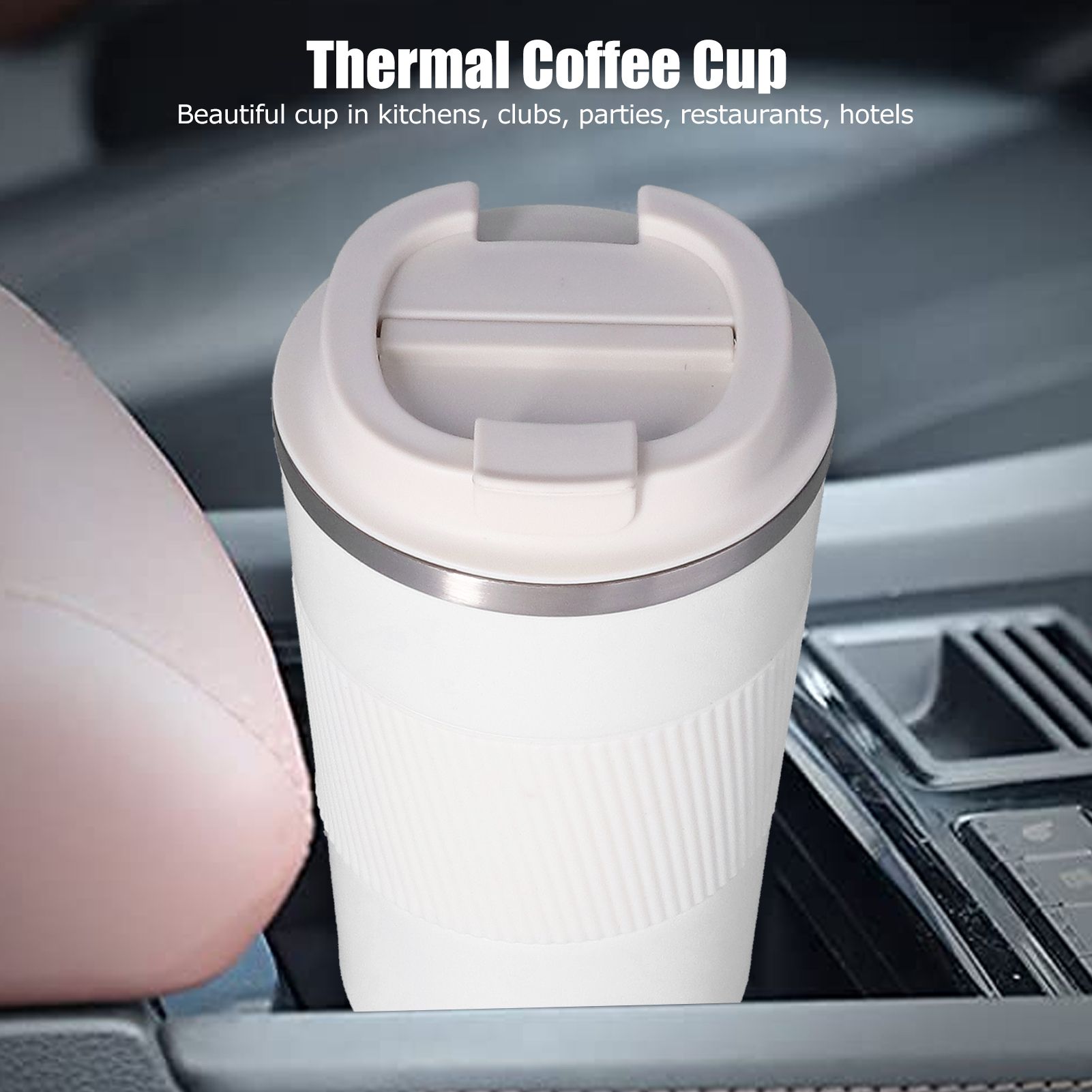 380ML Thermal Travel Mug Insulated Cup Portable Stainless Steel Vacuum Coffee view 15