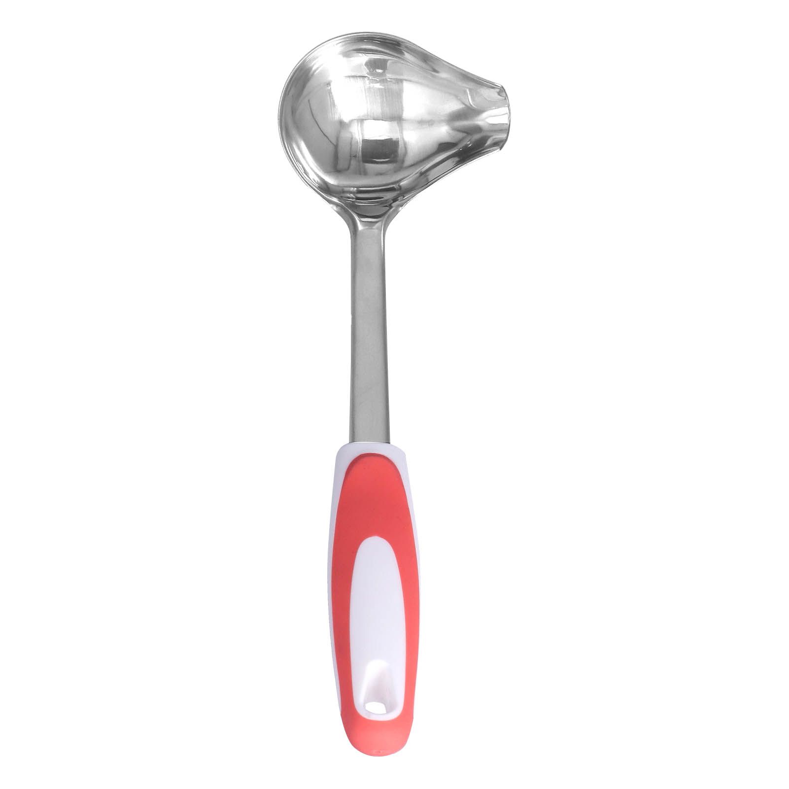Ladle Spoon Stainless Steel Non Slip Portable Side Mouth Canning Ladle for view 14