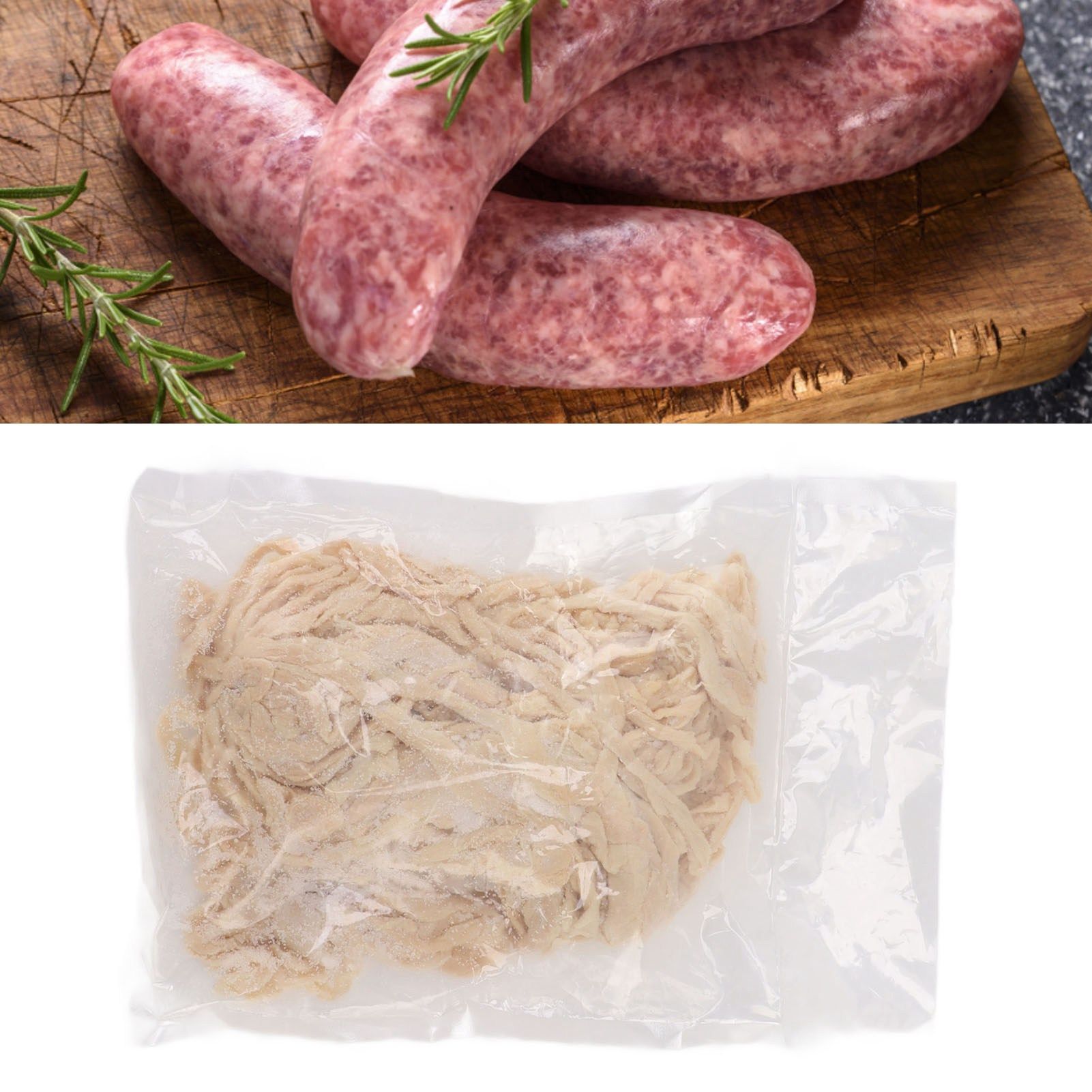 Sausage Casings 5 Way High Toughness Thin Easy To Store Natural Salted Pig view 11