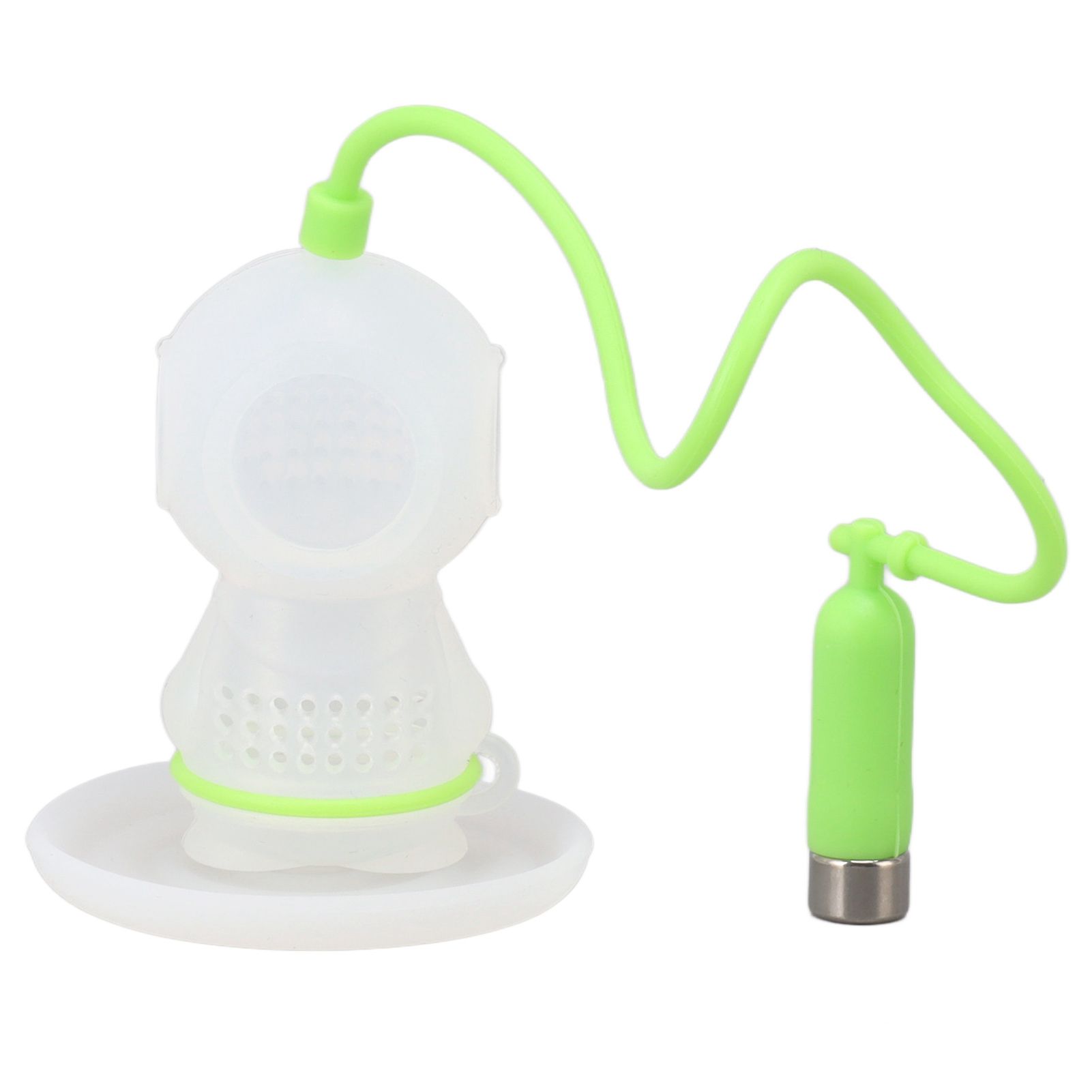 Silicone Tea Infuser Cute Diver Shape Loose Tea Leaf Filter Tea Diffuser — image 1