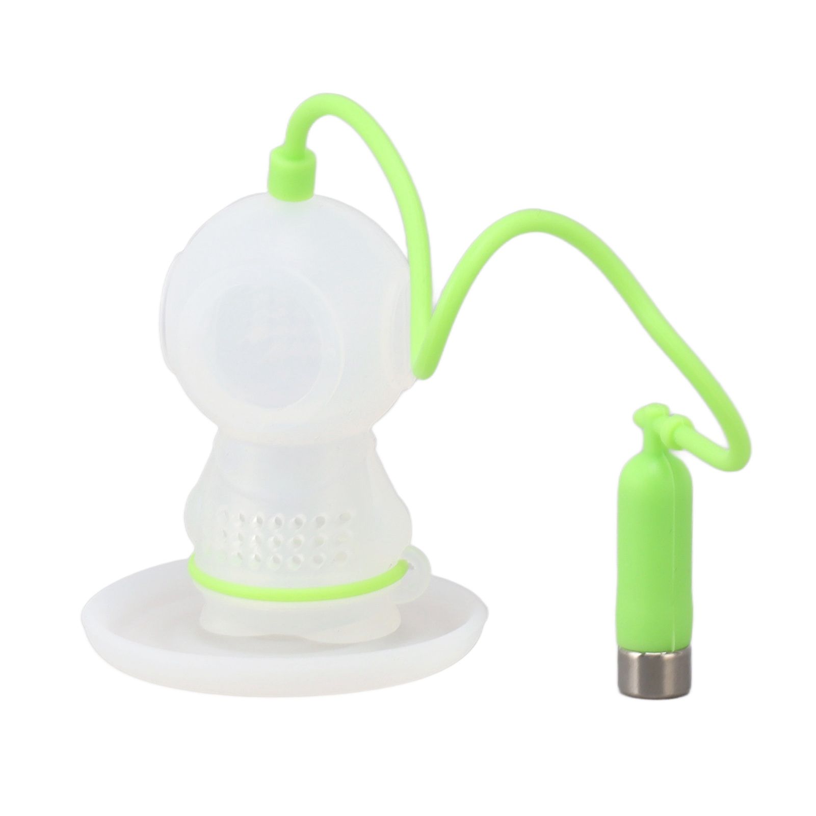 Silicone Tea Infuser Cute Diver Shape Loose Tea Leaf Filter Tea Diffuser view 3