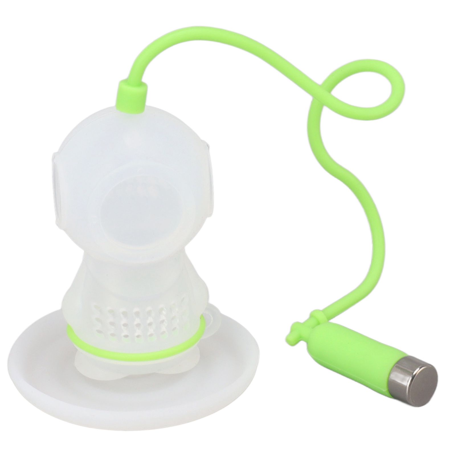 Silicone Tea Infuser Cute Diver Shape Loose Tea Leaf Filter Tea Diffuser view 5