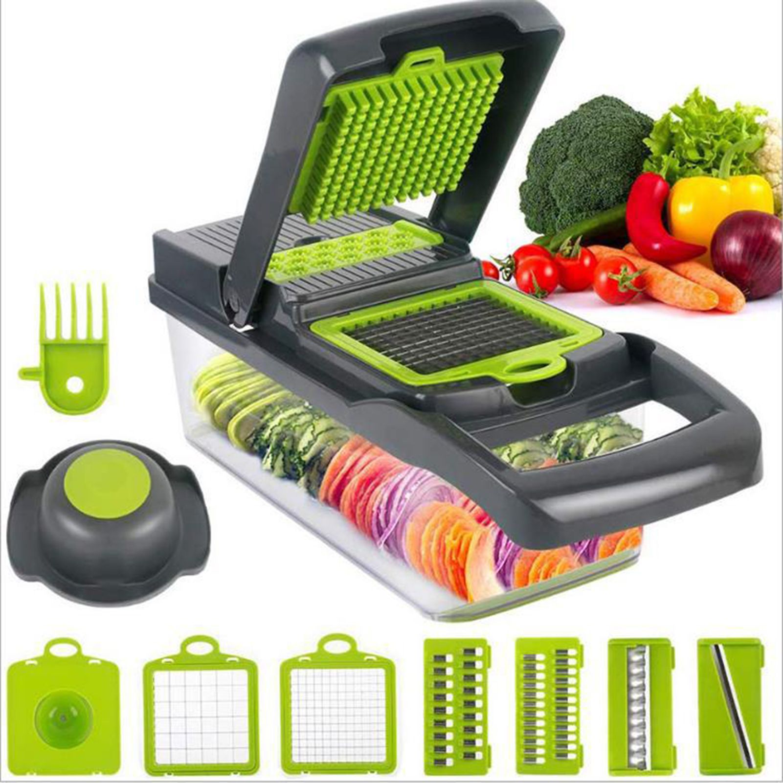 Vegetable Chopper 15 in 1 Vegetable Cutter Household Potato Chopper Radish