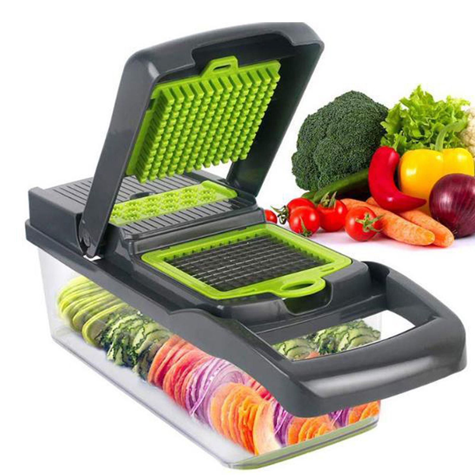 Vegetable Chopper 15 in 1 Vegetable Cutter Household Potato Chopper Radish view 4