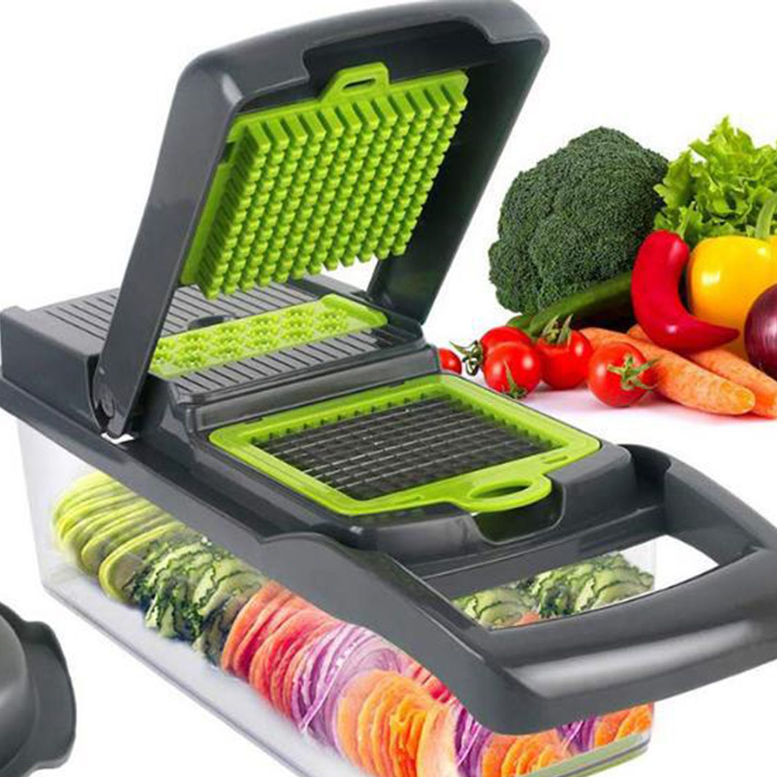 Vegetable Chopper 15 in 1 Vegetable Cutter Household Potato Chopper Radish view 8