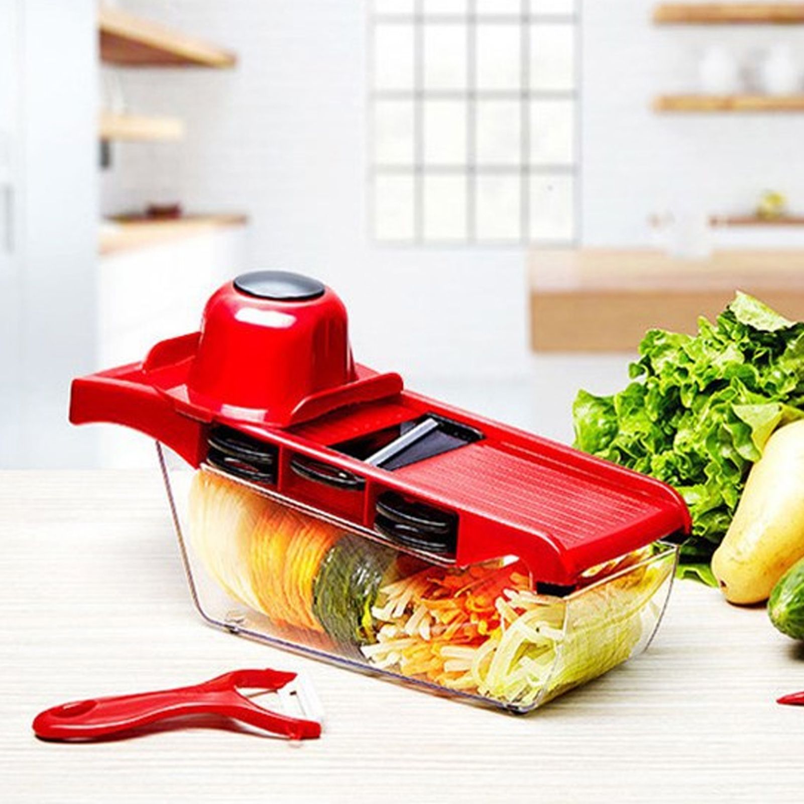 6 in 1 Vegetable Slicers Kitchen Multifunctional Food Potato Veggie Chopper view 4