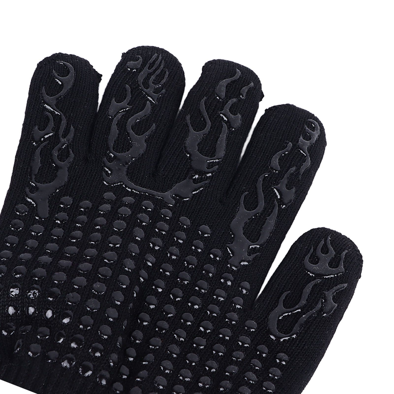 Heat Resistant Cooking Gloves Non Slip Reversible Use Polyester Cotton Lining view 15
