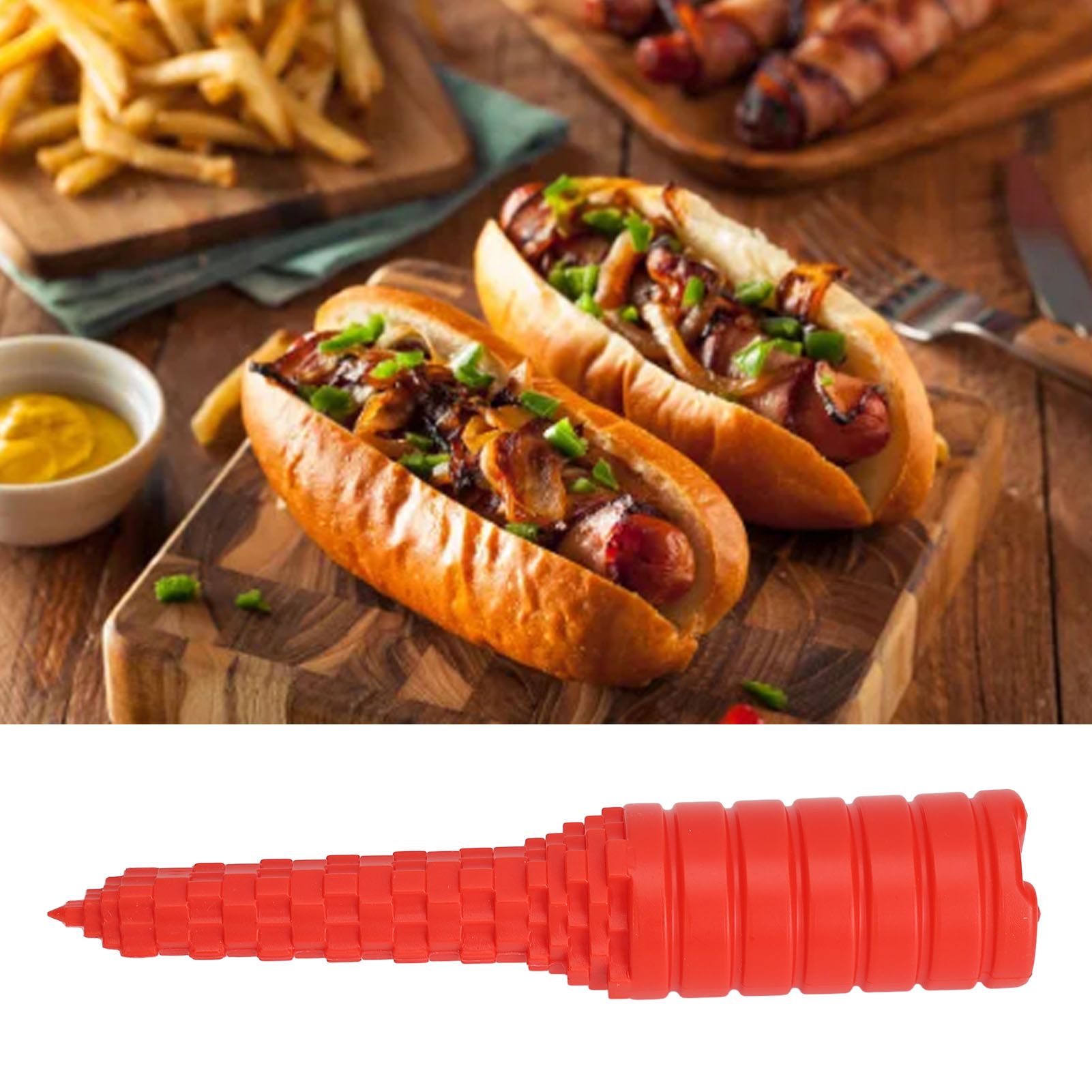 Hot Dog Bun Driller Hotdog Bun Driller Tool Baking Supplies for Grilling BBQ view 11