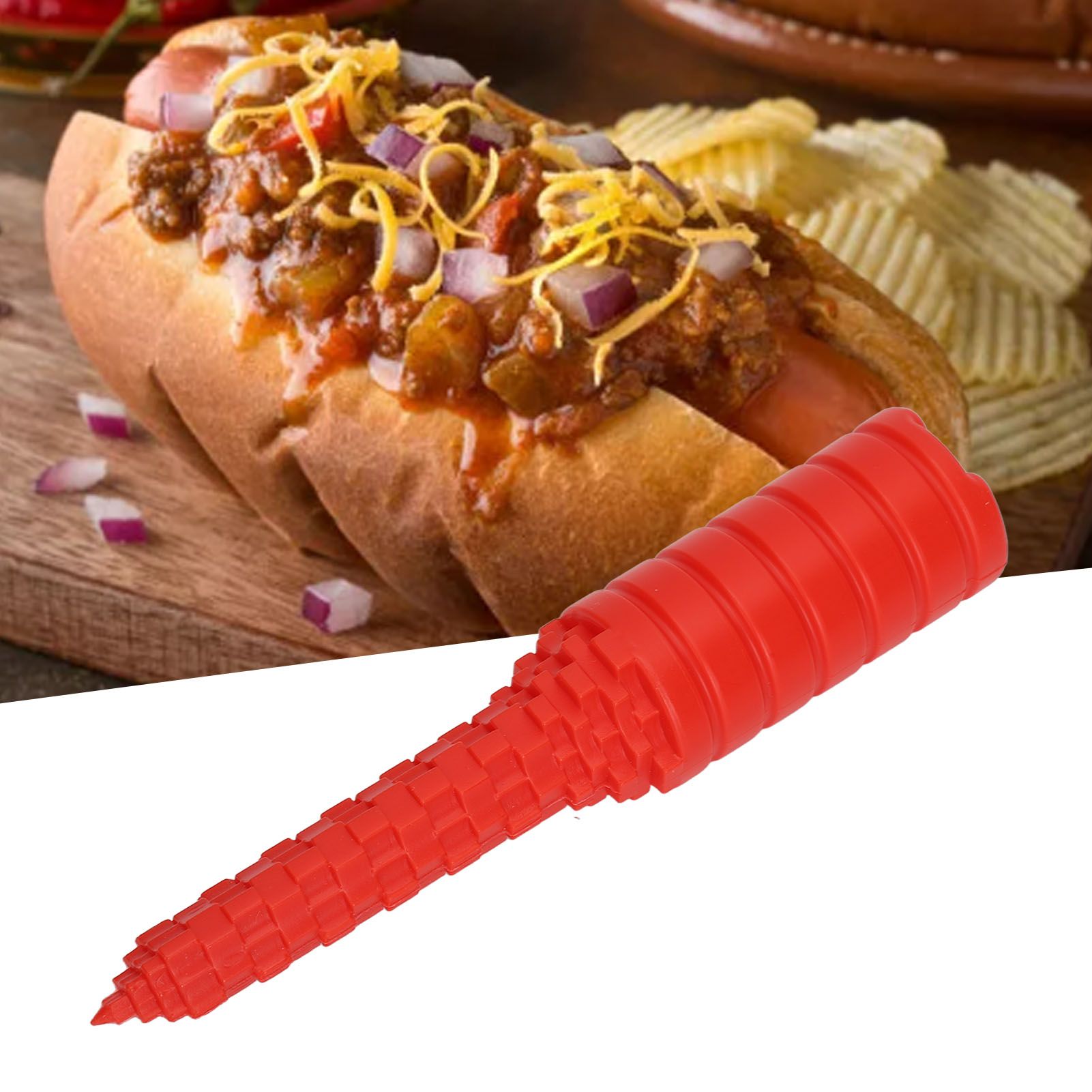 Hot Dog Bun Driller Hotdog Bun Driller Tool Baking Supplies for Grilling BBQ view 12
