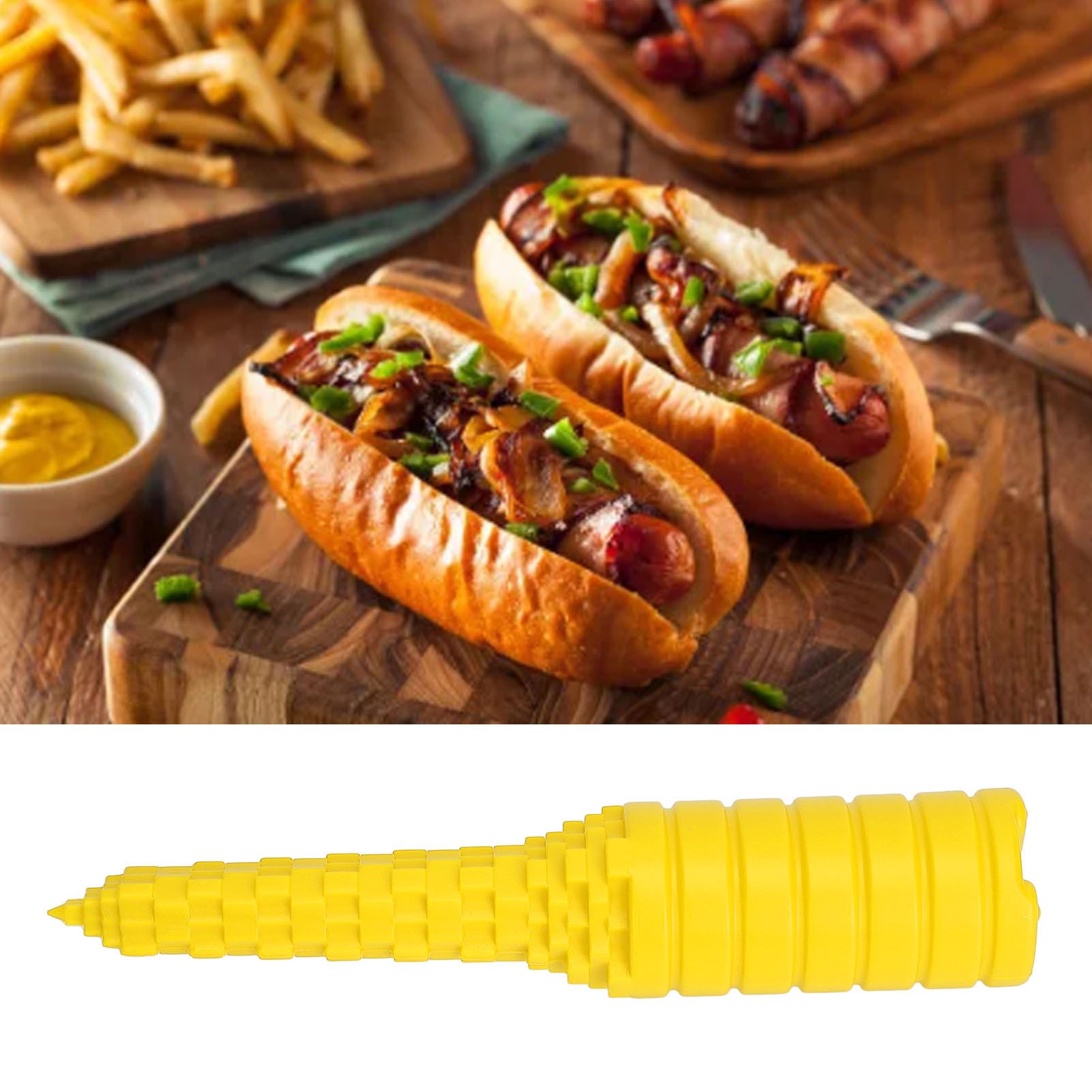 Hot Dog Bun Driller Hotdog Bun Driller Tool Baking Supplies for Grilling BBQ view 11