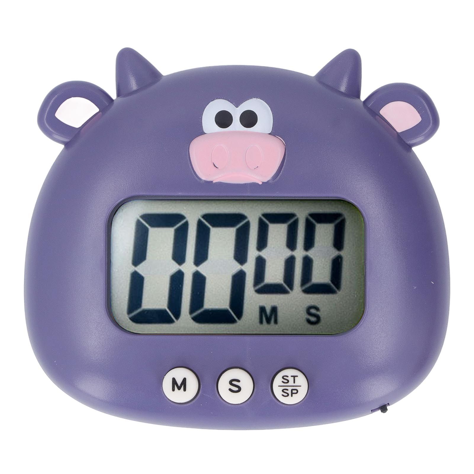 Digital Kitchen Timer Countup Countdown Cartoon Animal Sound Flash Alert Easy
