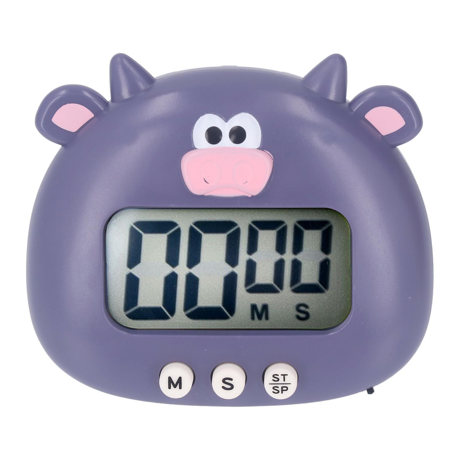 Digital Kitchen Timer Countup Countdown Cartoon Animal Sound Flash Alert Easy view 2