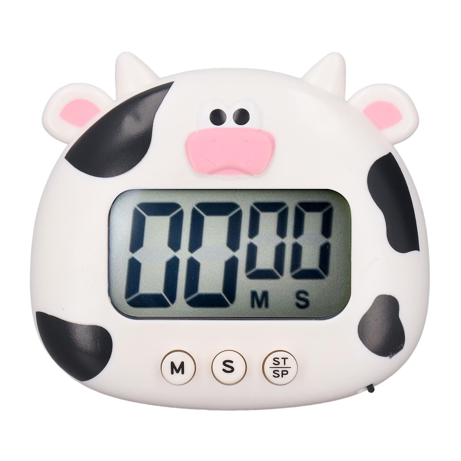 Digital Kitchen Timer Countup Countdown Cartoon Animal Sound Flash Alert Easy
