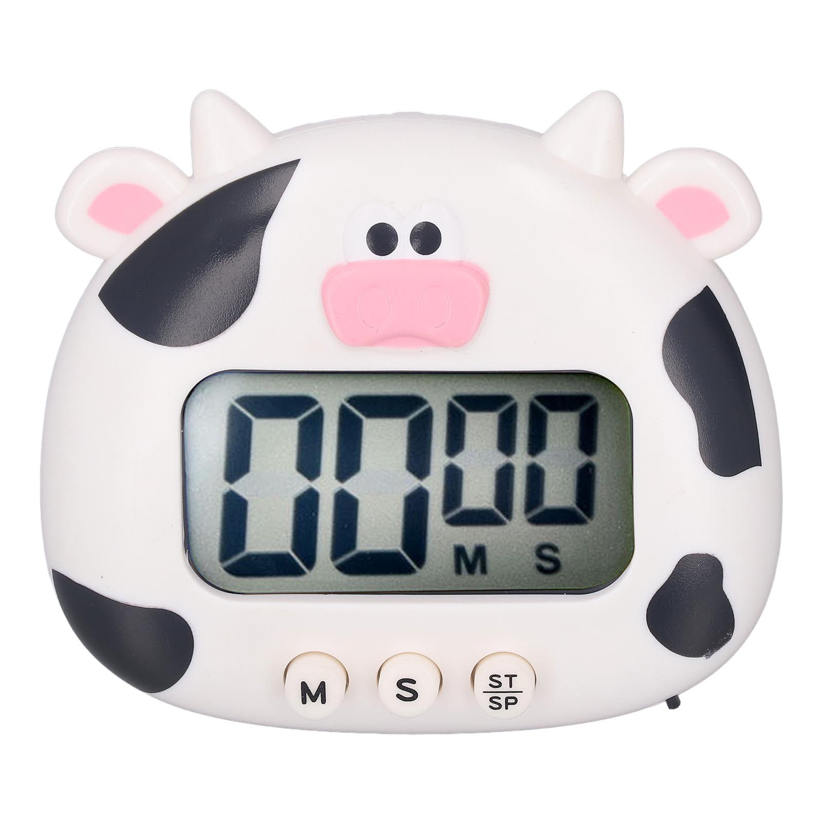 Digital Kitchen Timer Countup Countdown Cartoon Animal Sound Flash Alert Easy view 4