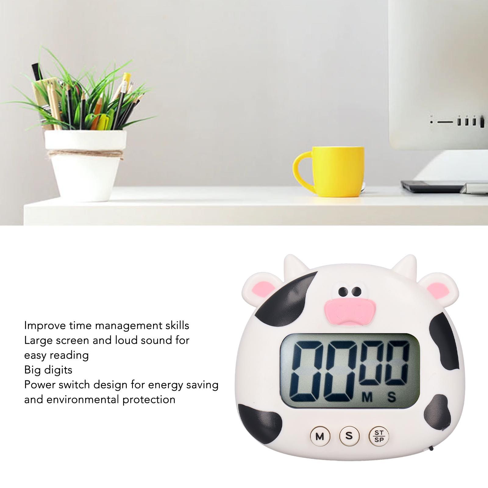 Digital Kitchen Timer Countup Countdown Cartoon Animal Sound Flash Alert Easy view 13