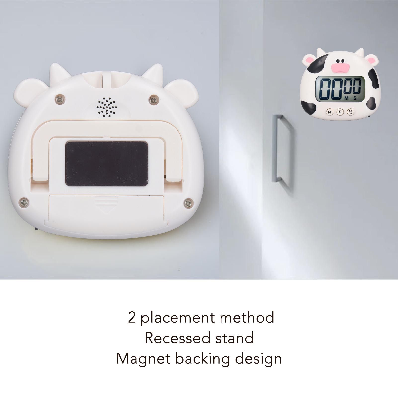 Digital Kitchen Timer Countup Countdown Cartoon Animal Sound Flash Alert Easy view 15