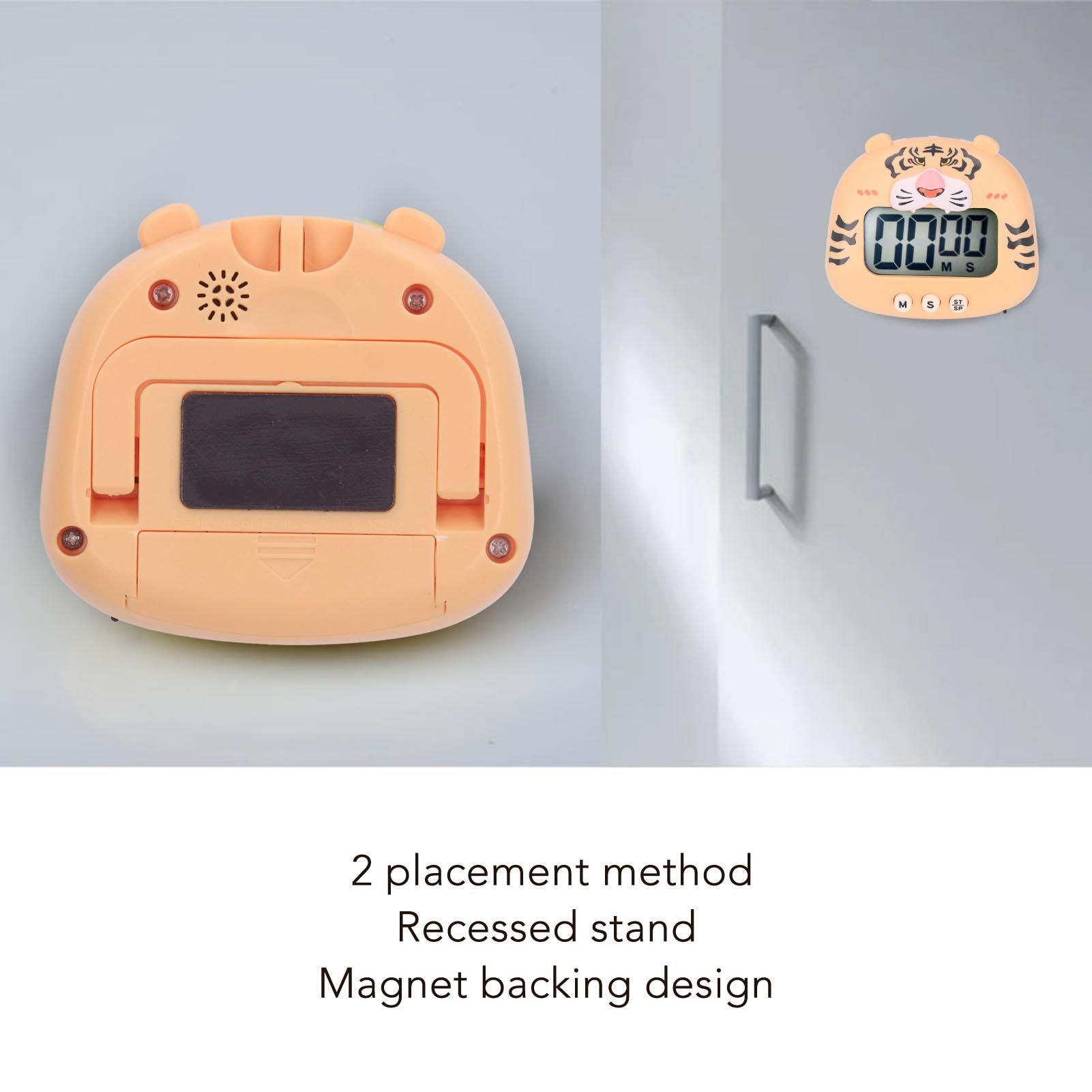 Digital Kitchen Timer Countup Countdown Cartoon Animal Sound Flash Alert Easy view 14