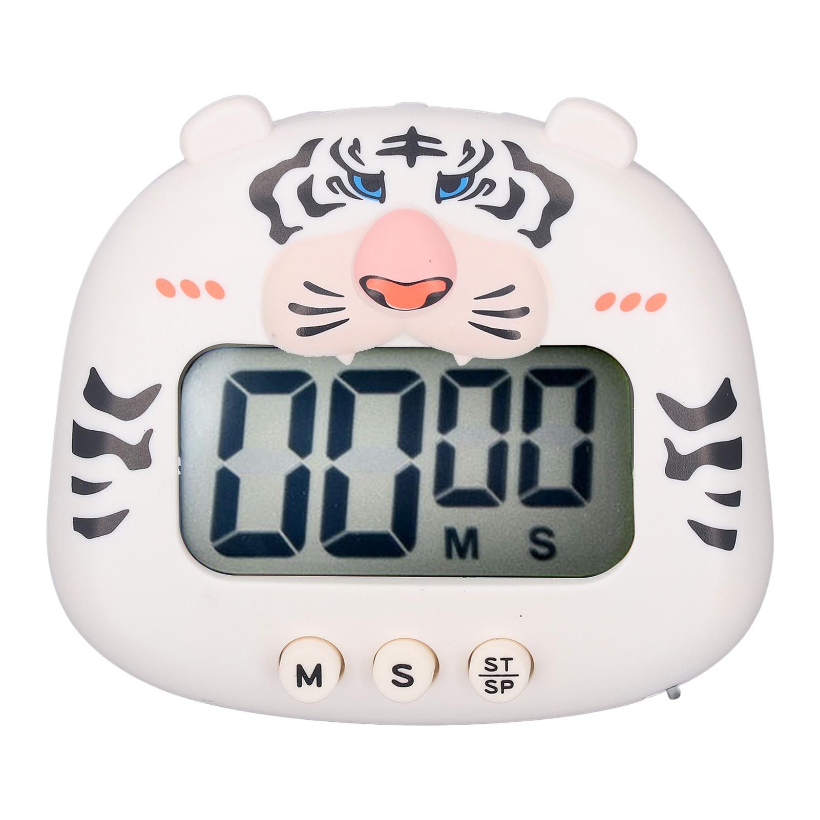 Digital Kitchen Timer Countup Countdown Cartoon Animal Sound Flash Alert Easy