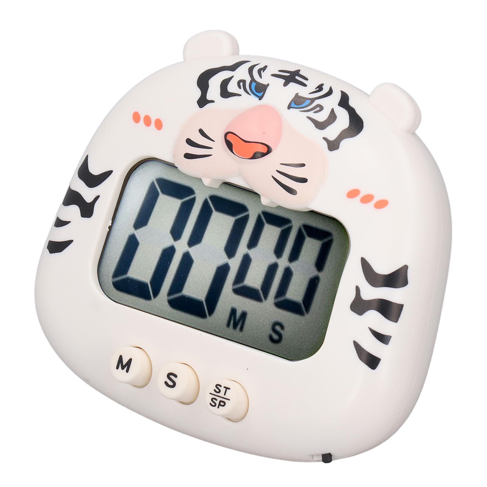 Digital Kitchen Timer Countup Countdown Cartoon Animal Sound Flash Alert Easy view 2
