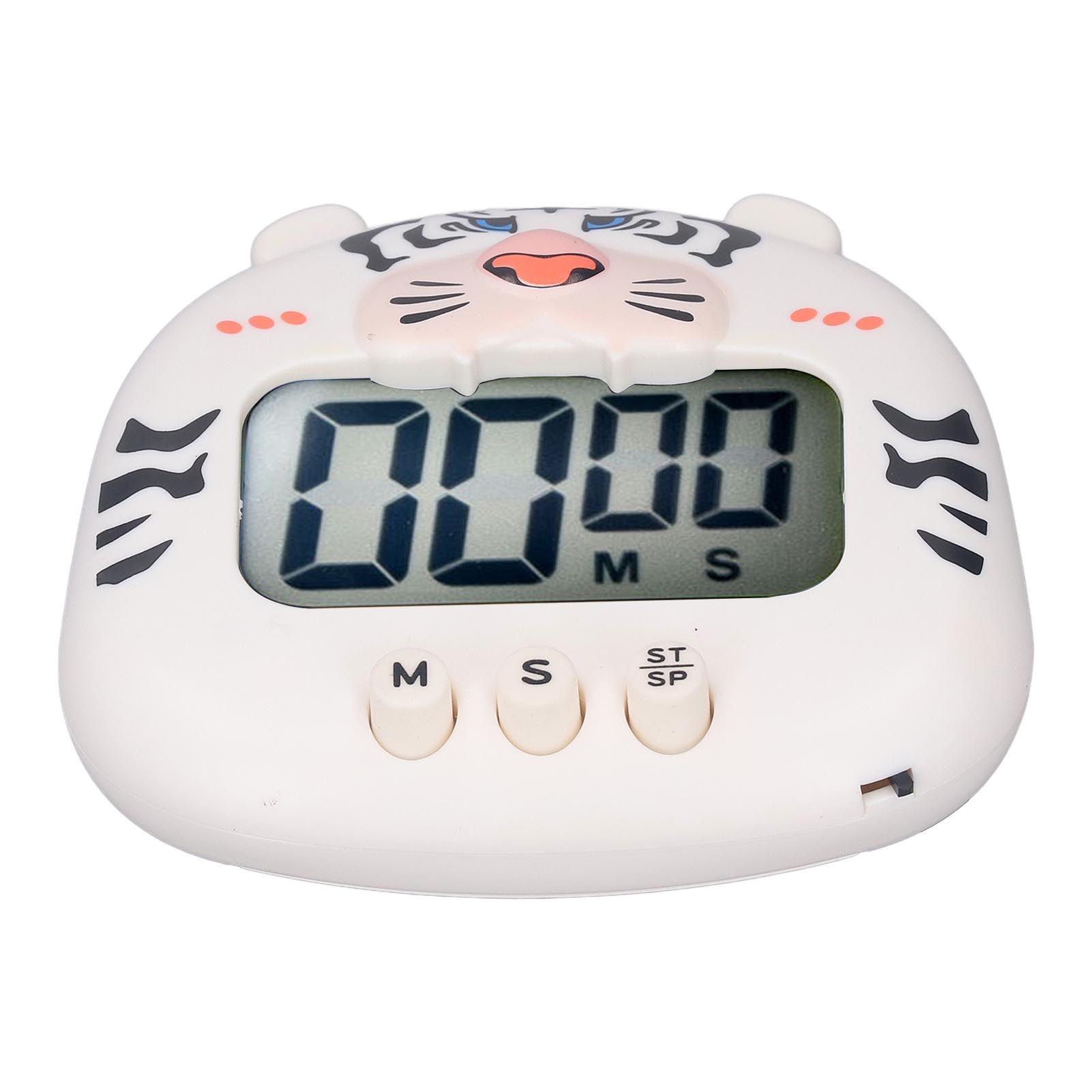 Digital Kitchen Timer Countup Countdown Cartoon Animal Sound Flash Alert Easy view 7