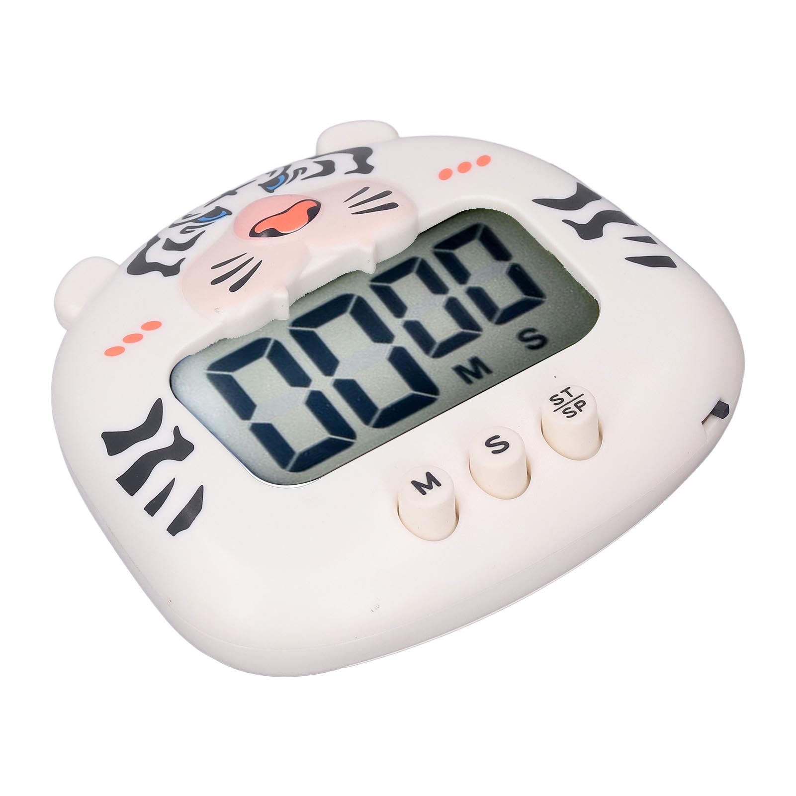 Digital Kitchen Timer Countup Countdown Cartoon Animal Sound Flash Alert Easy view 8
