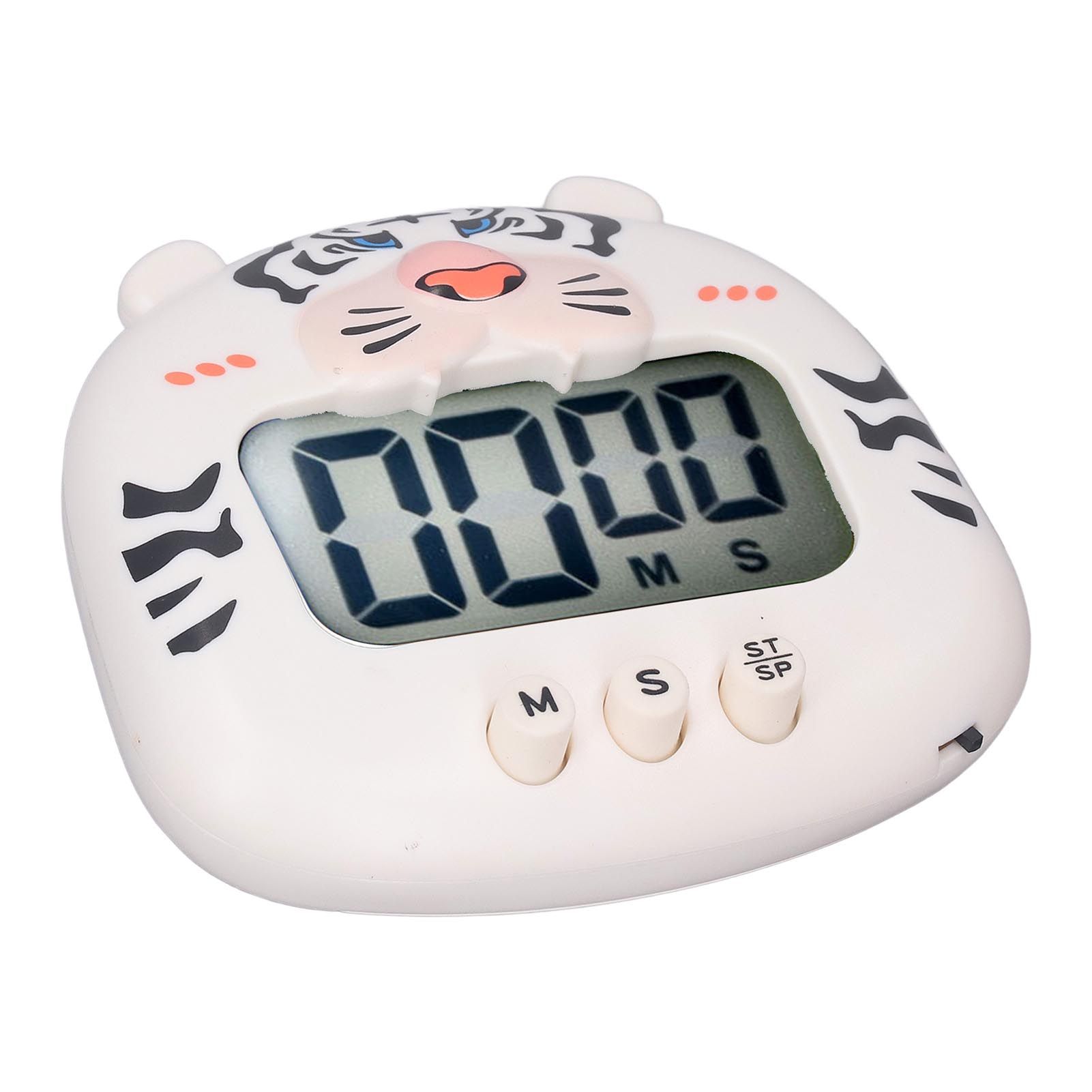 Digital Kitchen Timer Countup Countdown Cartoon Animal Sound Flash Alert Easy view 10