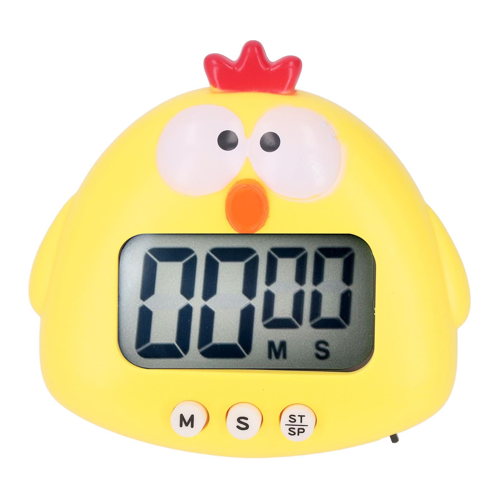 Digital Kitchen Timer Countup Countdown Cartoon Animal Sound Flash Alert Easy