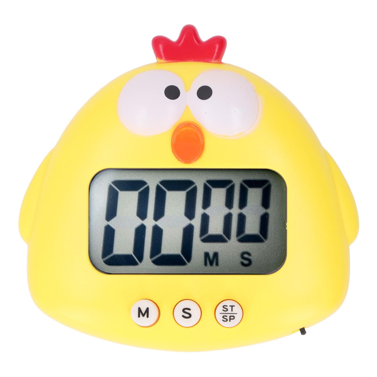 Digital Kitchen Timer Countup Countdown Cartoon Animal Sound Flash Alert Easy view 2