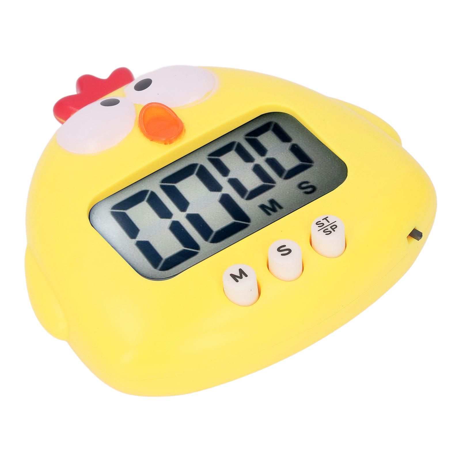 Digital Kitchen Timer Countup Countdown Cartoon Animal Sound Flash Alert Easy view 10