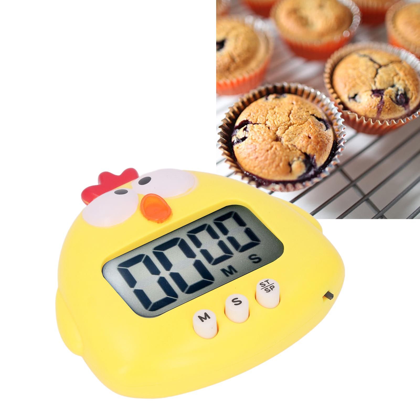 Digital Kitchen Timer Countup Countdown Cartoon Animal Sound Flash Alert Easy view 11
