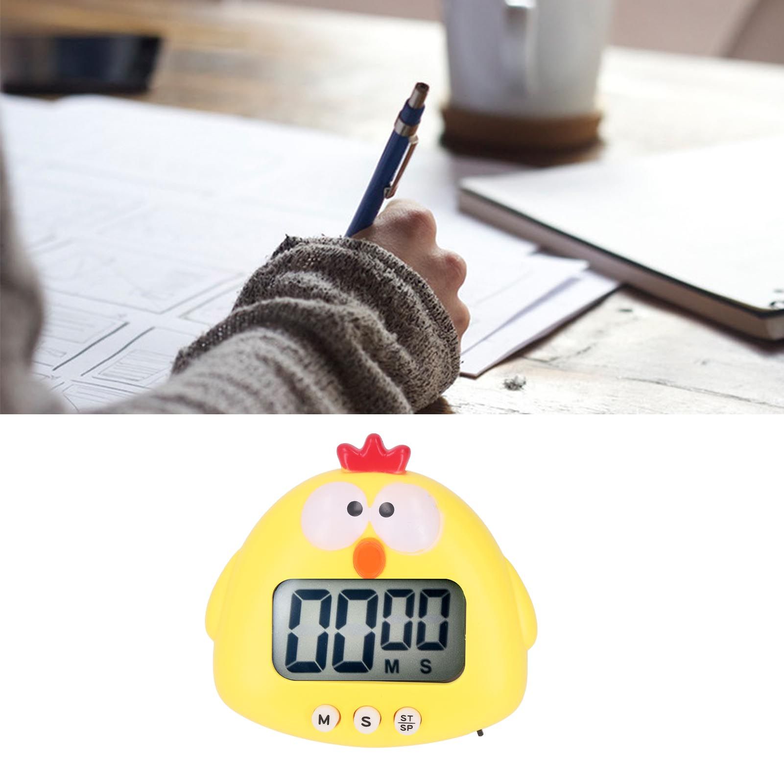 Digital Kitchen Timer Countup Countdown Cartoon Animal Sound Flash Alert Easy view 12
