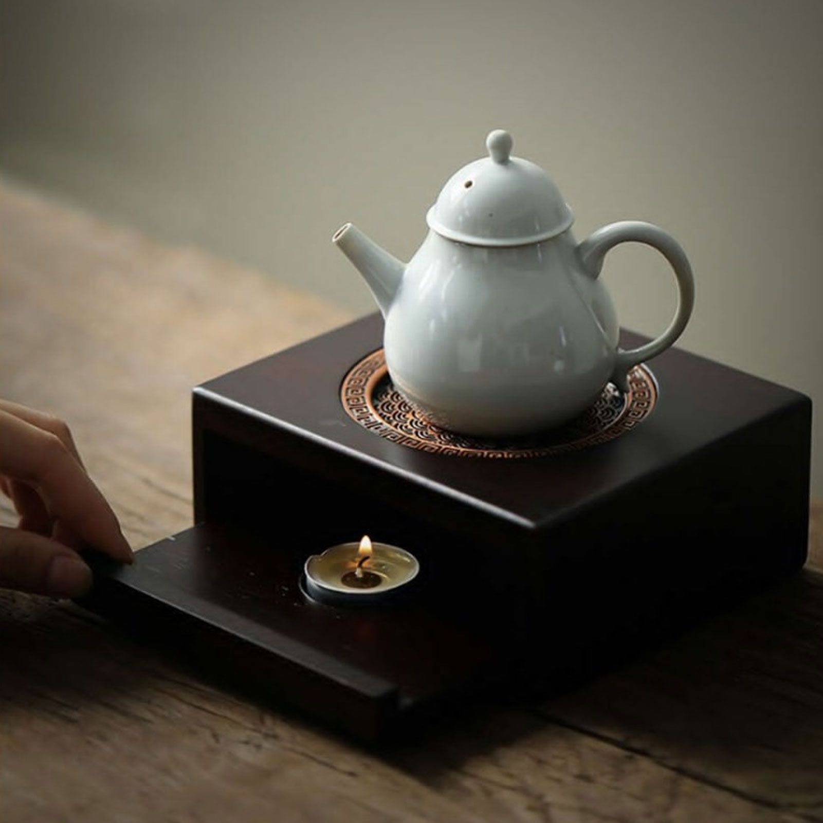 Bamboo Teapot Warmer Rapid Heating Traditional Save Energy Bamboo Tea Warmer view 11