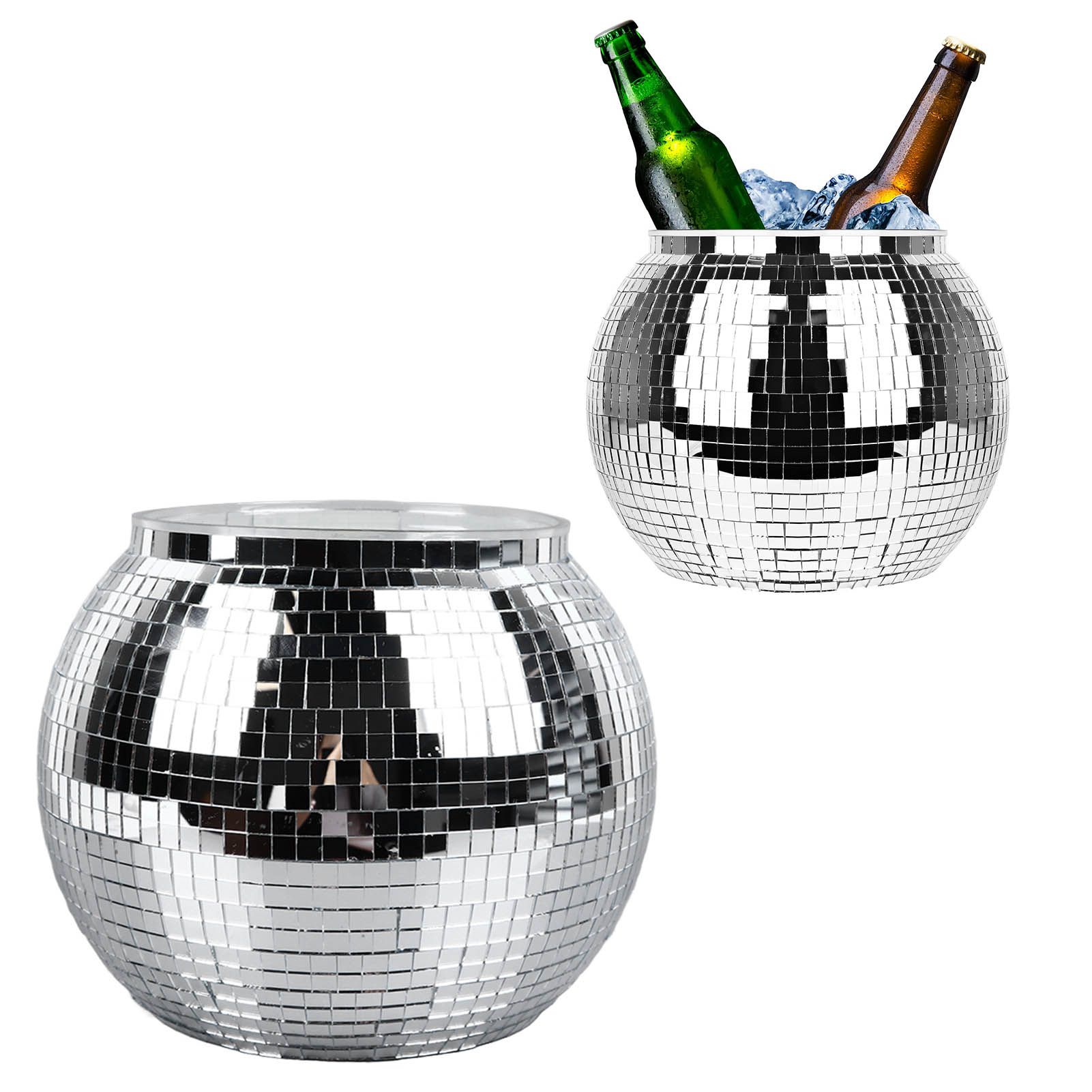 Disco Ball Ice Bucket Plastic Large Capacity Party Drink Bucket for Beer view 11