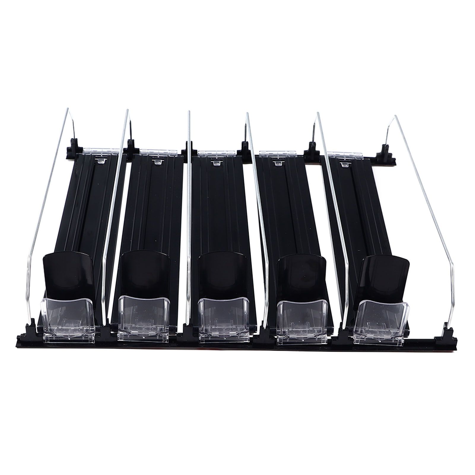 Drink Organizer for Fridge Spring Loaded Adjustable Push Rod Slide Rail Soda view 8