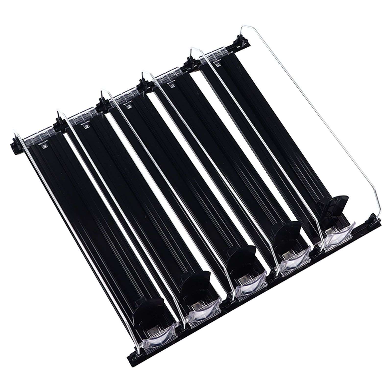 Drink Organizer for Fridge Spring Loaded Adjustable Push Rod Slide Rail Soda view 10