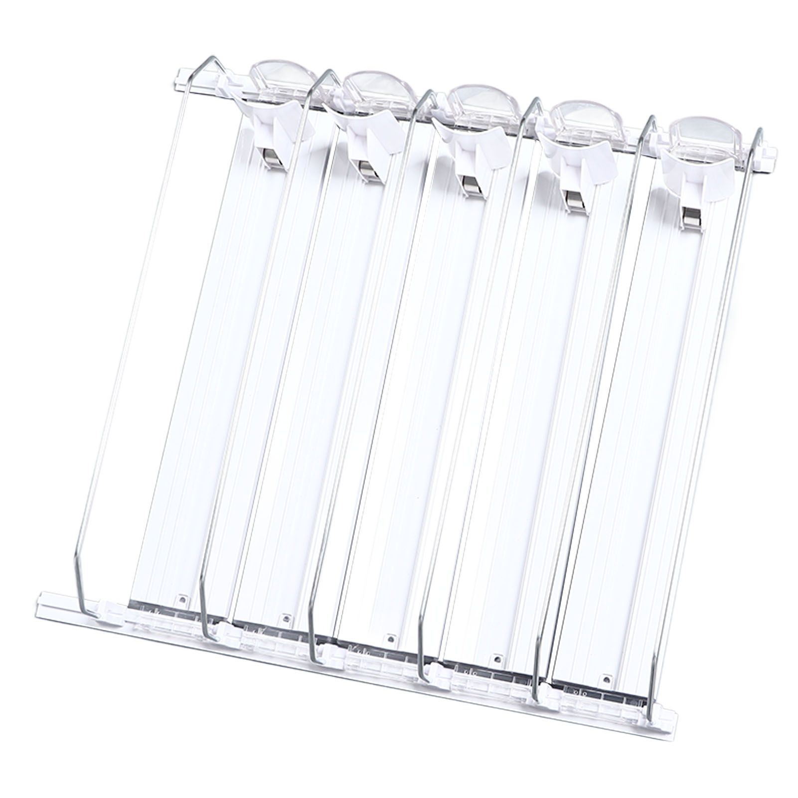 Drink Organizer for Fridge Spring Loaded Adjustable Push Rod Slide Rail Soda view 5